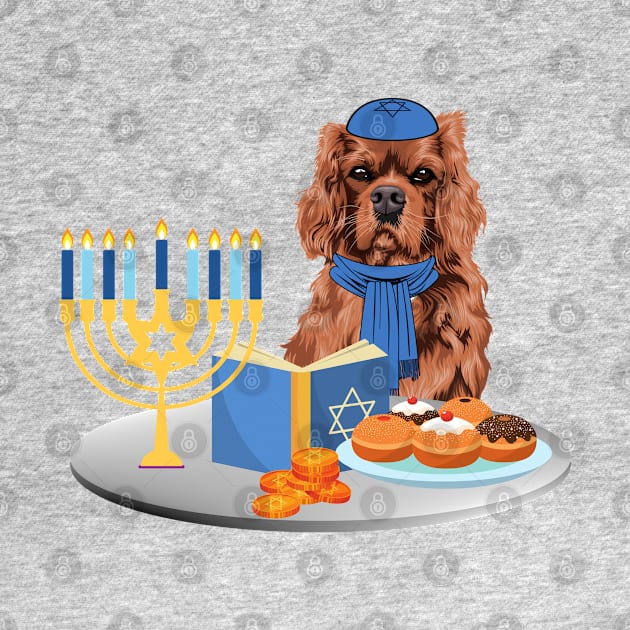 Hanukkah Ruby Cavalier King Charles Spaniel by Cavalier Gifts
